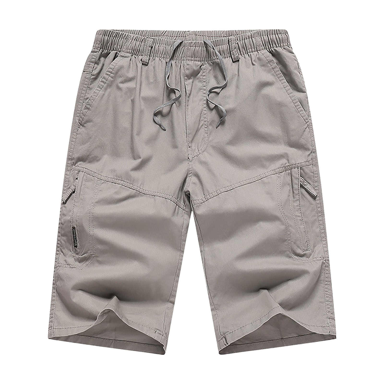 thumbnail image 4 of Pantalones cargo finos de verano para hombre: cordón, poliéster, tallas L-XXXXXXL, playa/casual, cintura elástica, 4 of 4